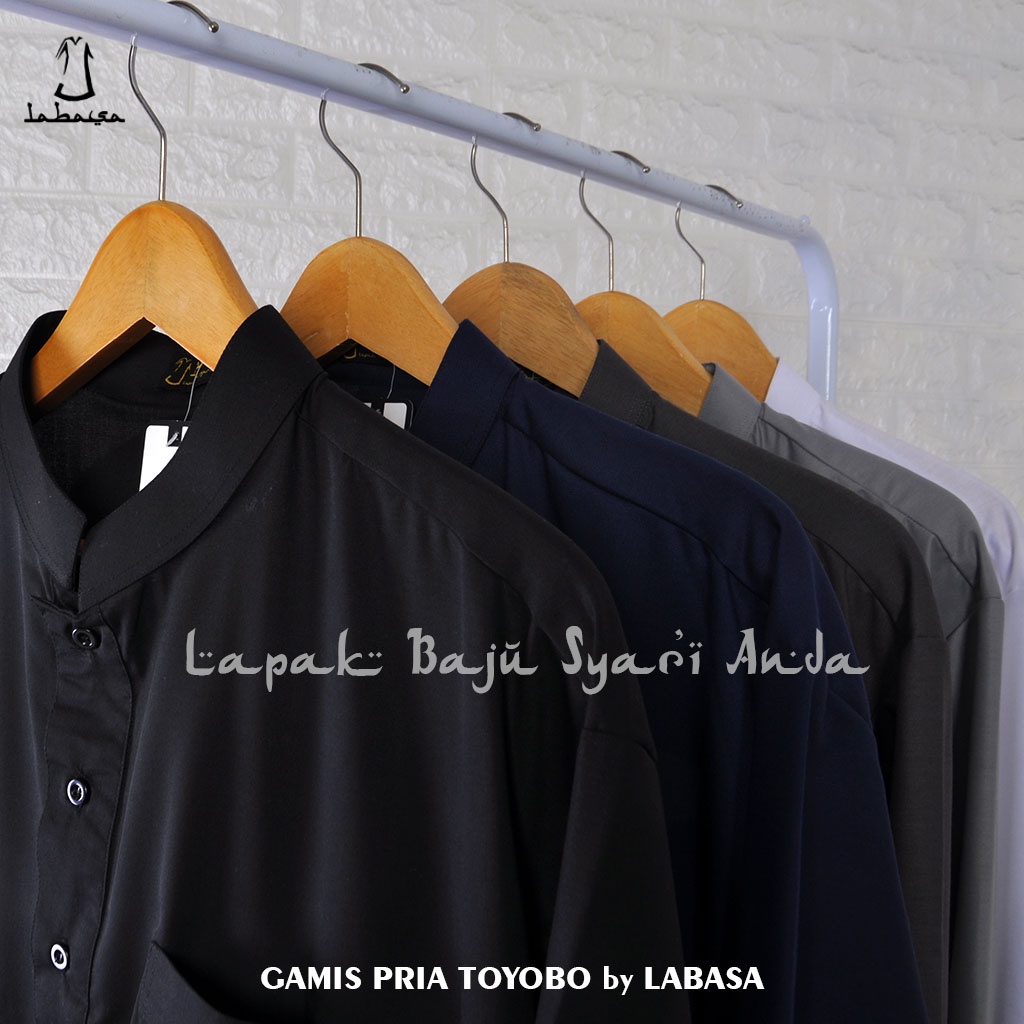 Jubah Pria Dewasa Toyobo Lengan Panjang Putih &amp; Aneka Warna | Gamis Pria Dewasa | Bisa COD