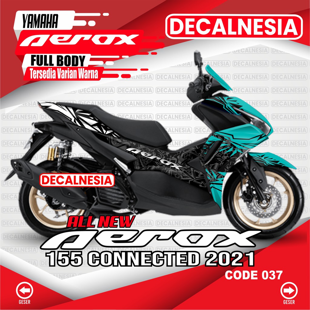 Decal Stiker Motor Aerox Connected FullBody Variasi Sticker Aerox 155 ALL New Modif Dekal 2020 2021 