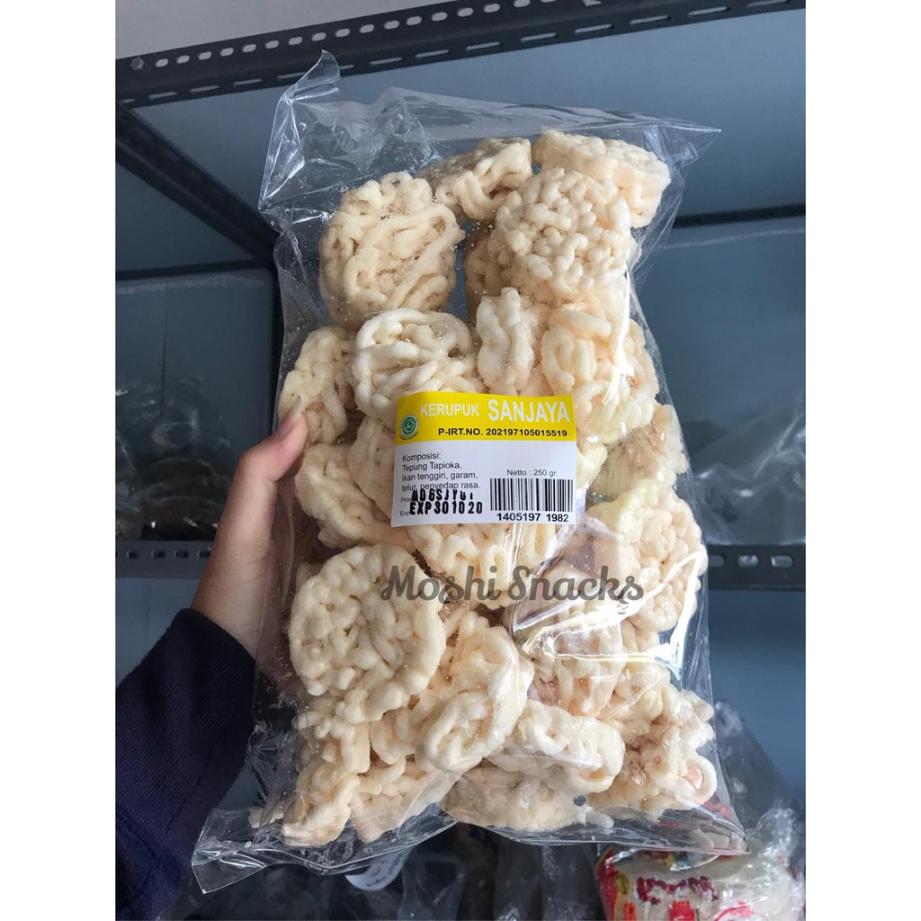 

Kerupuk Keriting Bangka / Kerupuk Bangka Cap Sanjaya Krupuk Ikan Tenggiri Bangka 200gr Bulat Kecil