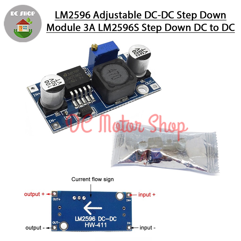 Jual LM2596 Adjustable DC-DC Step Down Module 3A LM2596S Step Down DC