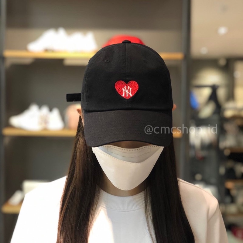 topi mlb Heart Front Logo Unstructured Ball Cap 32CPUB111/ mlb hat original korea
