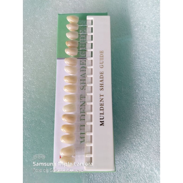 contoh gigi vita muldent shade guide