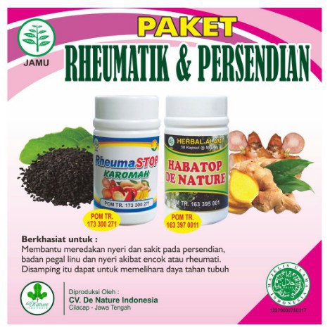 Rheumastop Habatop De Nature ASLI Obat Rematik AMPUH Herbal