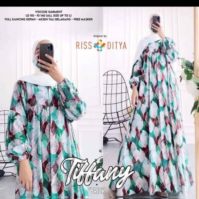 baju muslim wanita gamis dress Tiffany