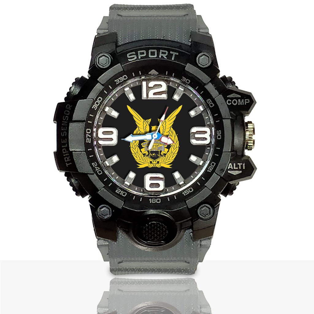 Jam Tangan Custom TNI - AU Ruber- Water Resistant