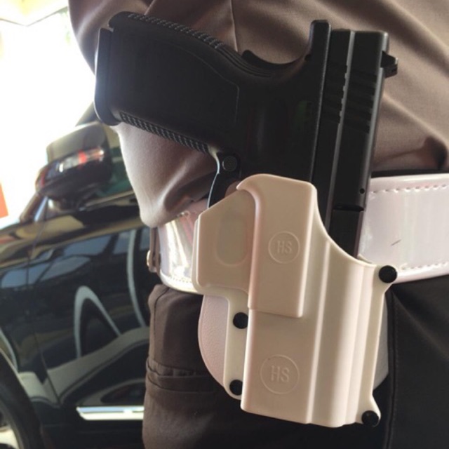 sarung pistol putholster fobus hs polantas provost polri, glock 19 jericho tactical