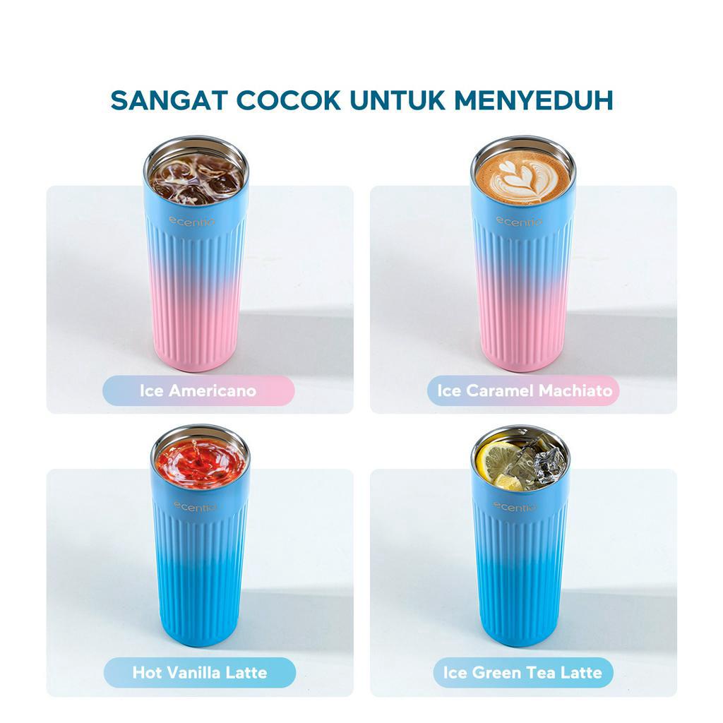 ecentio Tumbler 500ml Stainless 304 Thermos Botol Minum Cold Botol Air Panas Vacuum Flask/Tumbler suhu Termos