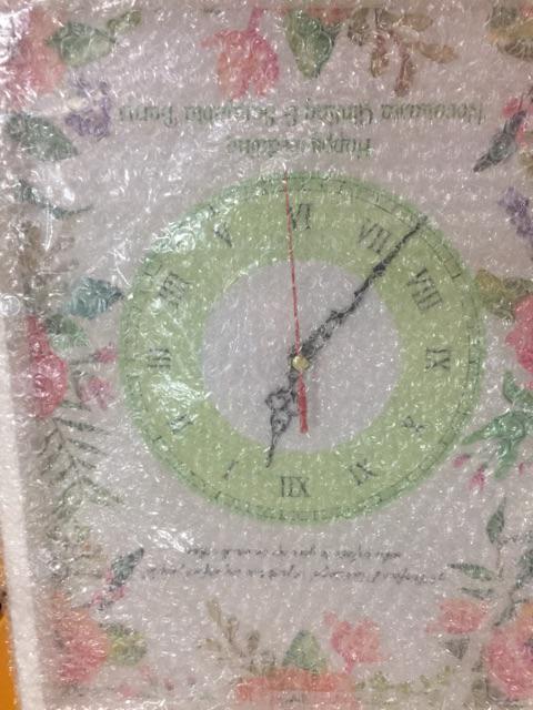 Jam Dinding Shabby Chic Watercolor Untuk Kado Pernikahan Uk 30x40