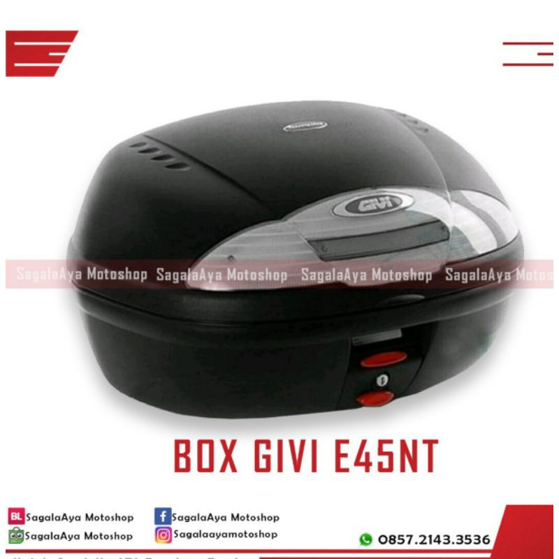 Jual Box motor Givi E45NT E45 NT E 45 NT mika bening cocok untuk nmax pcx vixion cb150 termurah