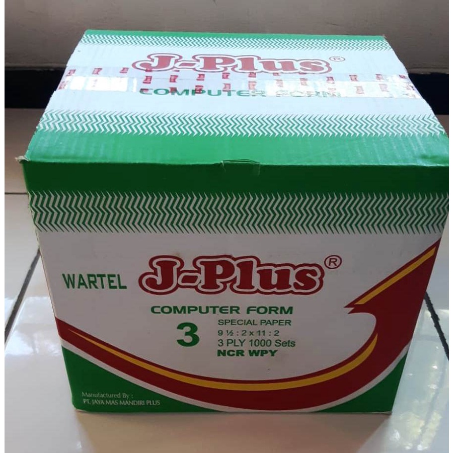 

Continuous form NCR J Plus WARTEL 4,75 x 5,5 rangkap 3 9,5:2x11:2 CF K3