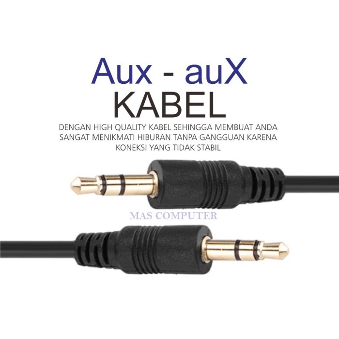 Bagus Kabel Audio 3.5Mm 5 Meter/Kabel Jack Audio 3.5Mm/Kabel Jack 3.5Mm Gold Berkualitas