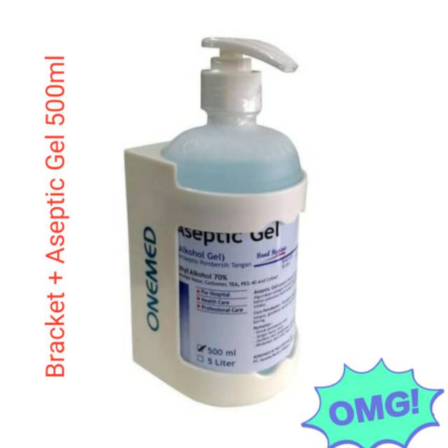 Hand Sanitizer Onemed 500ml + Bracket Aseptic Gel / Aseptic Gel Onemed