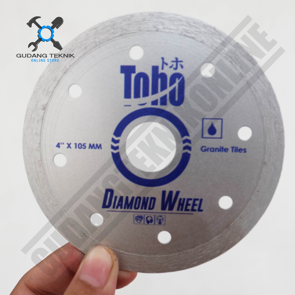 Mata Potong Keramik Granit Toho Wet / Dry / Turbo X 4Inch - Diamond Wheel Toho Wet/Dry/Turbo X 4 Inch