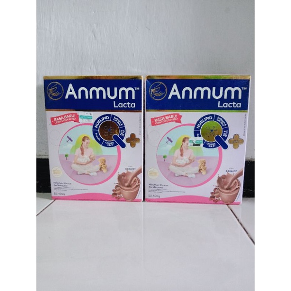 

Anmum Lacta 400gr (kardus luar kurang baik)