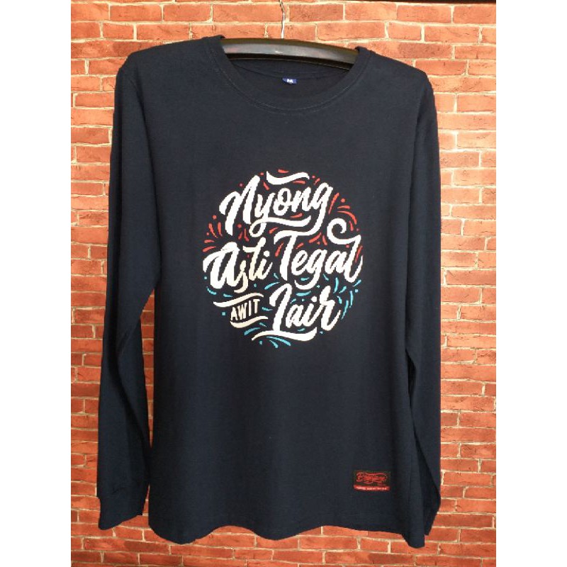 kaos TEGAL | KAOS BAGDJANE | NYONG ASLI TEGAL AWIT LAIR LENGAN PANJANG