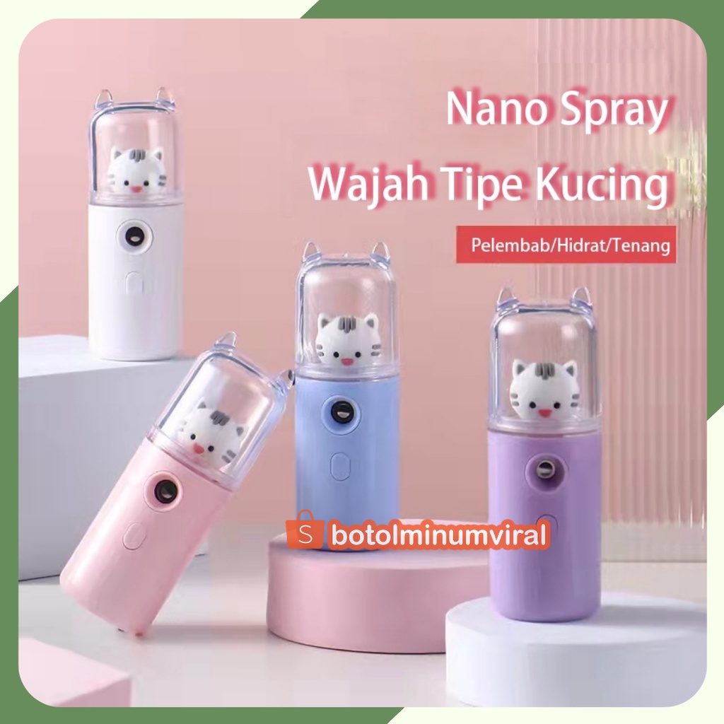 Nano Spray Wajah Muka Facial Mini Viral Murah Premium Face Mist Ori Face