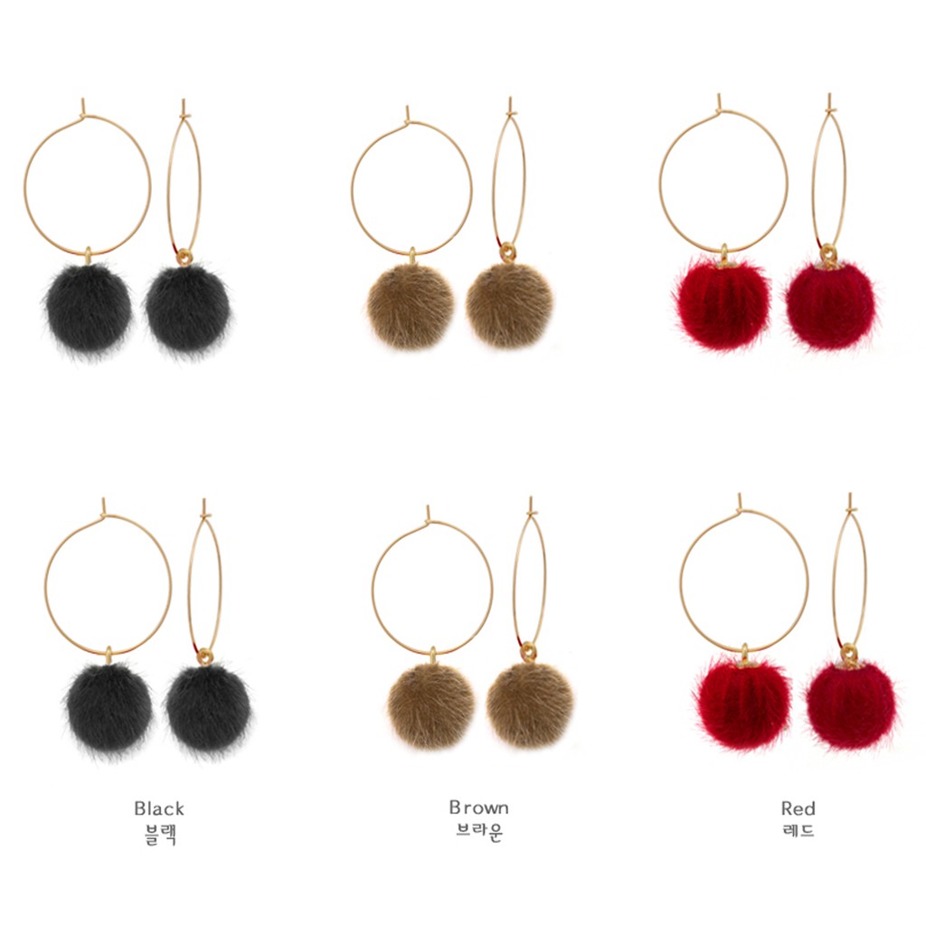 ANTING HOOPS WANITA KEKINIAN ALA KOREA MODEL SIMPLE DAN ELEGAN MISS  34