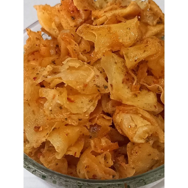 

keripik singkong pedas keripk renyah keripik gurih keripik kriyuk