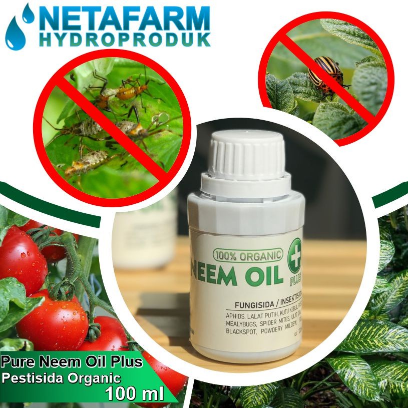 Pestisida Fungisida Insektisida Organik Neem Oil PLUS - 100ml