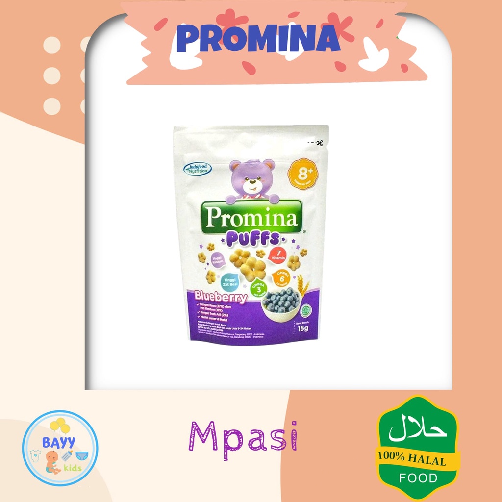 Jual Promina Puff Snack Anak Aneka Rasa/ Promina Puff Banana/Strawberry ...