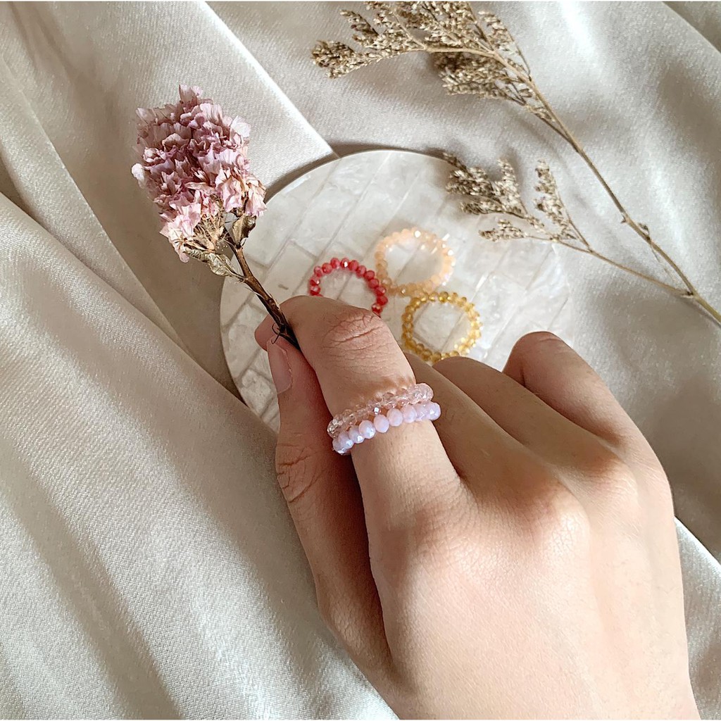 Cara Ring | Crystal Beads Ring