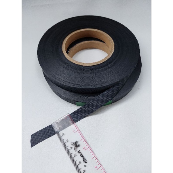 Seam seal tape waterproof penambal jahitan untuk tenda, jas hujan, rain coat. warna hitam motif