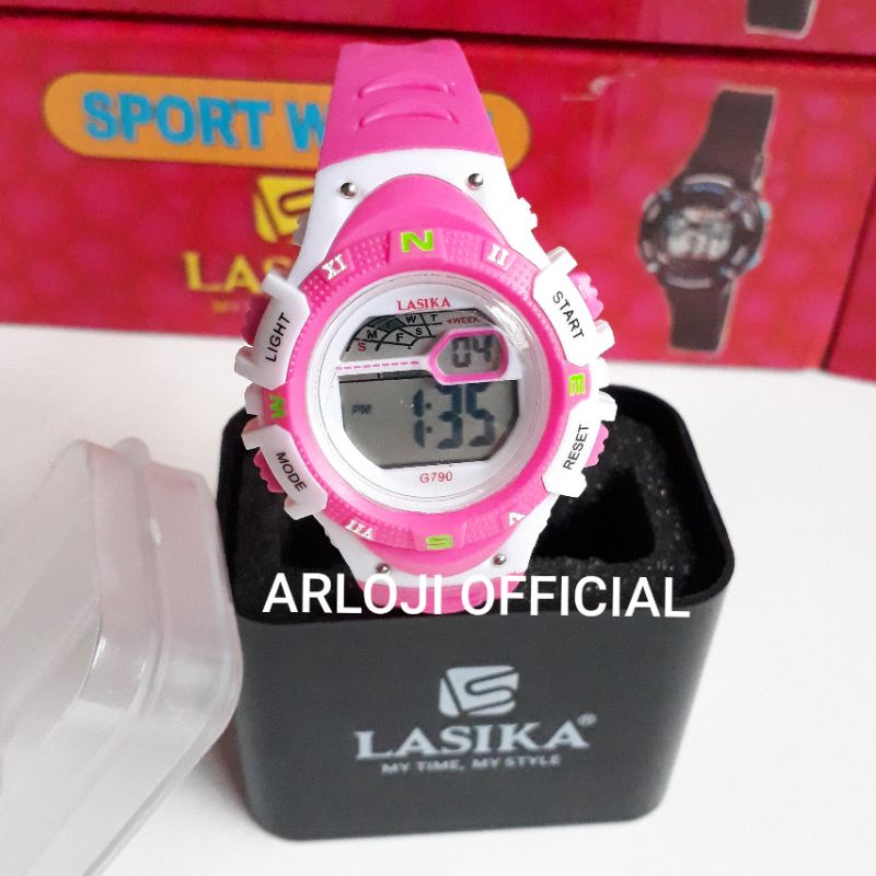 Jam tangan LASIKA ada Box original anak/ remaja bisa buat berenang