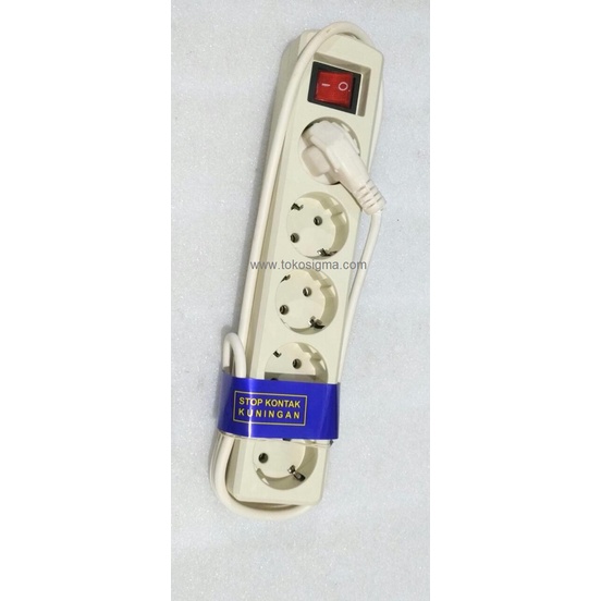 Stop Kontak Lubang Colokan Kabel Listrik AC 220v Power Strip Saklar