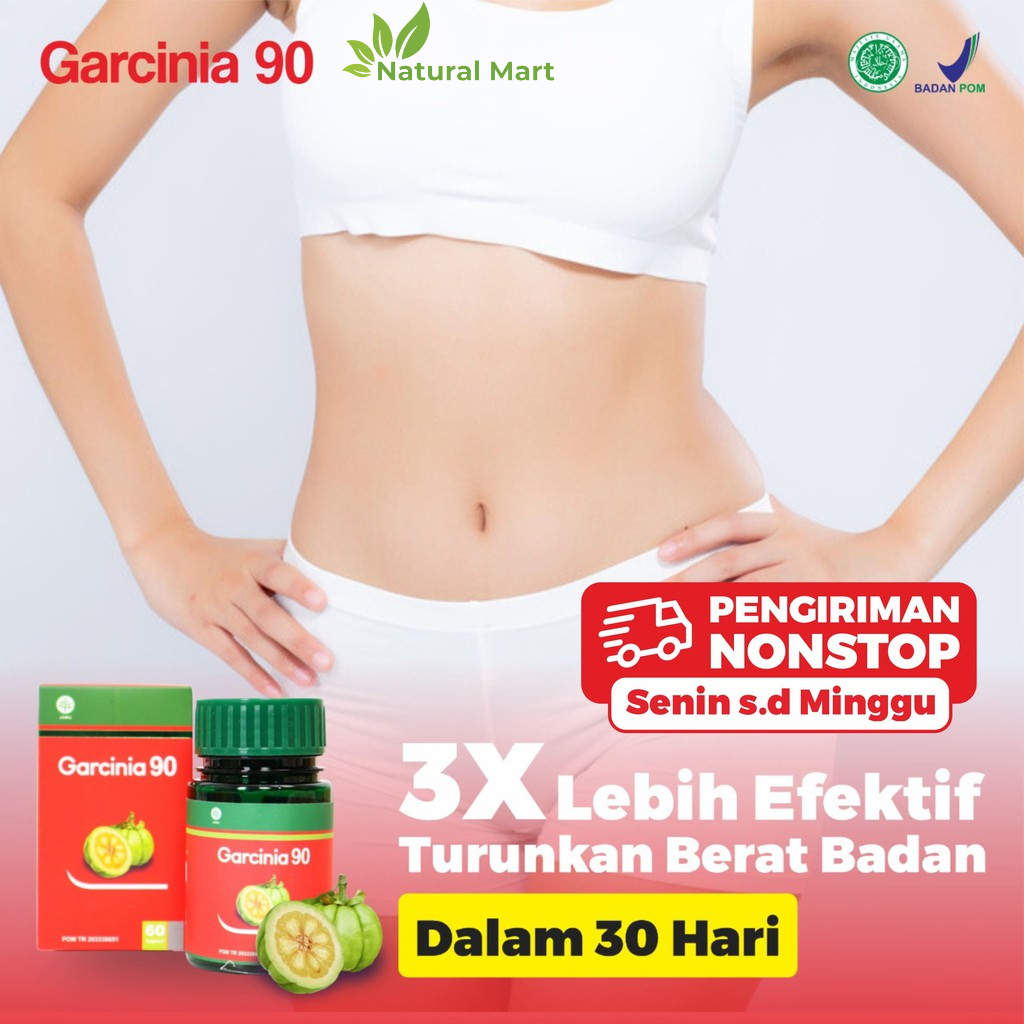 Garcinia 90 - Suplemen Diet Penurun Berat Badan Ramping &amp; Sehat / Pelangsing / Body Slimming BPOM