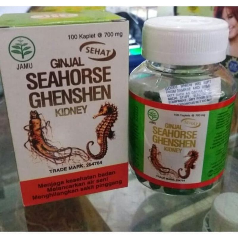 Ginjal SeaHorse Ghensen Kidney - Obat Ginjal, Batu Ginjal, Melancarkan Saluran kemih - per Botol @ 1