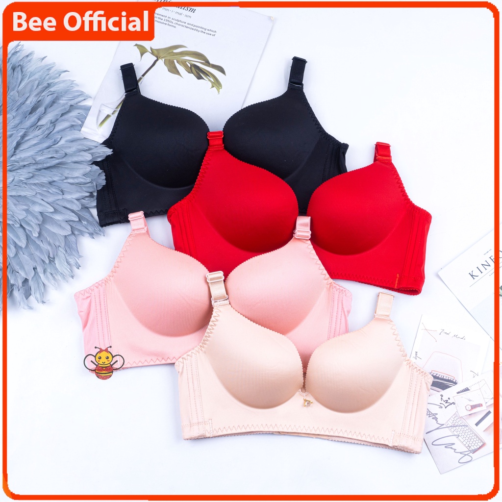 BEE - Bh Bra Wanita Tanpa Kawat Pakaian Dalam Push Up Elastis Sexy Bra Bh 2033