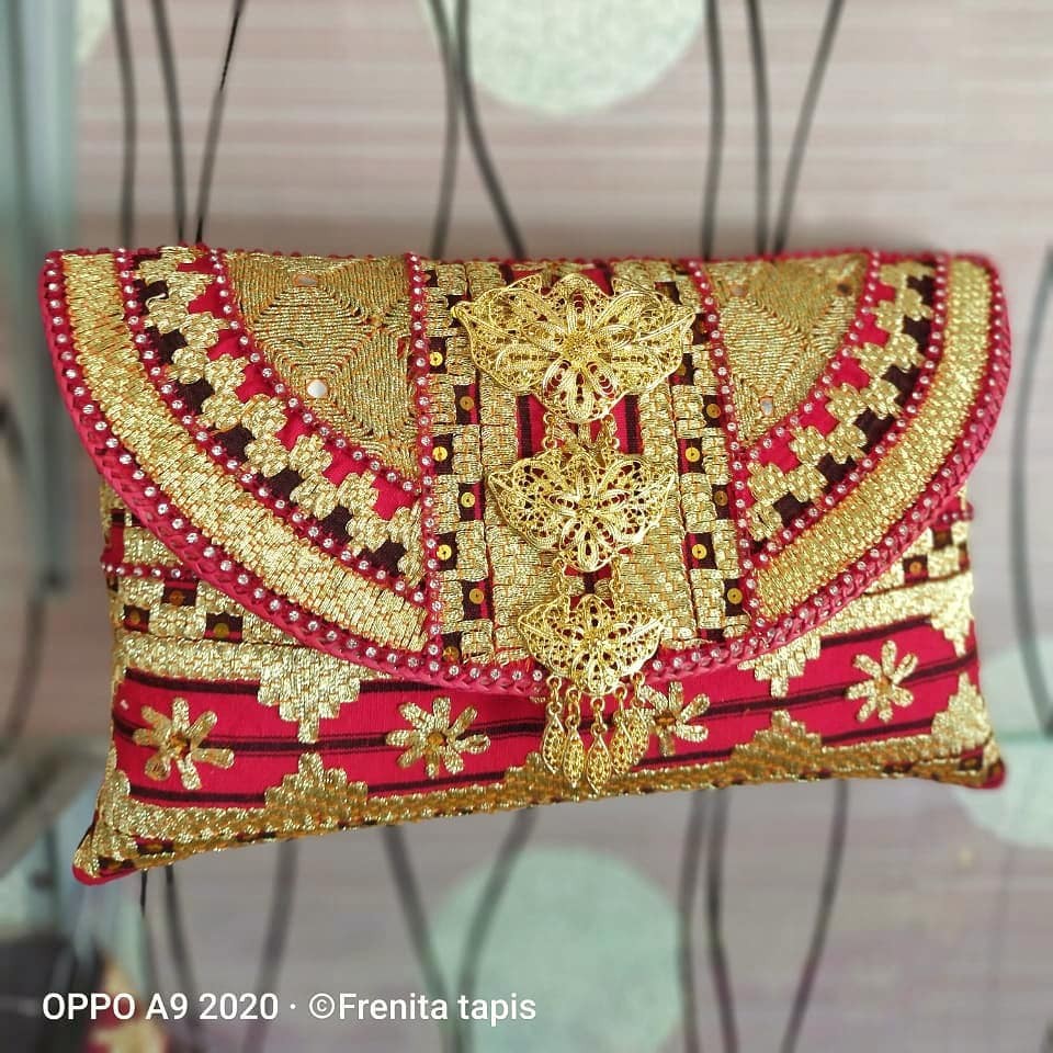 [BISA COD] Clutch Tapis Ukuran S M L Murah