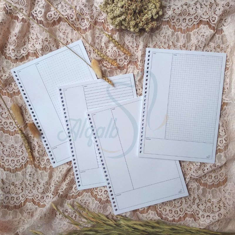 

Cornell Loose Leaf Kertas Binder A5 B5 Dot Grid Line Polos