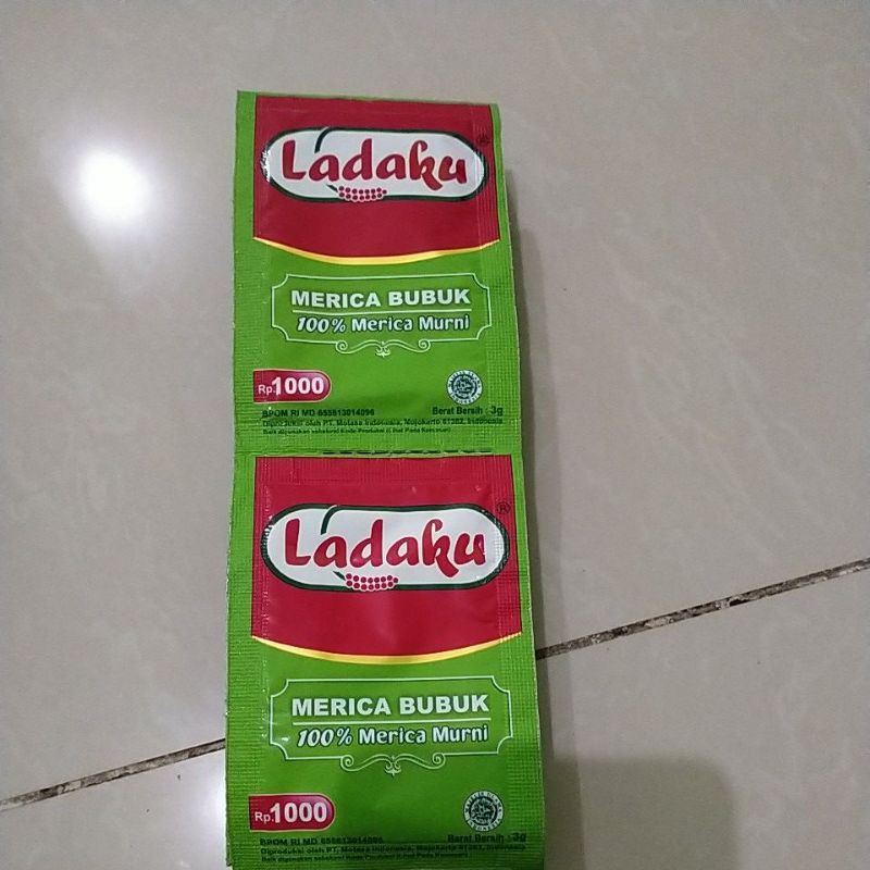 per renteng, ladaku bubuk asli sachetan.