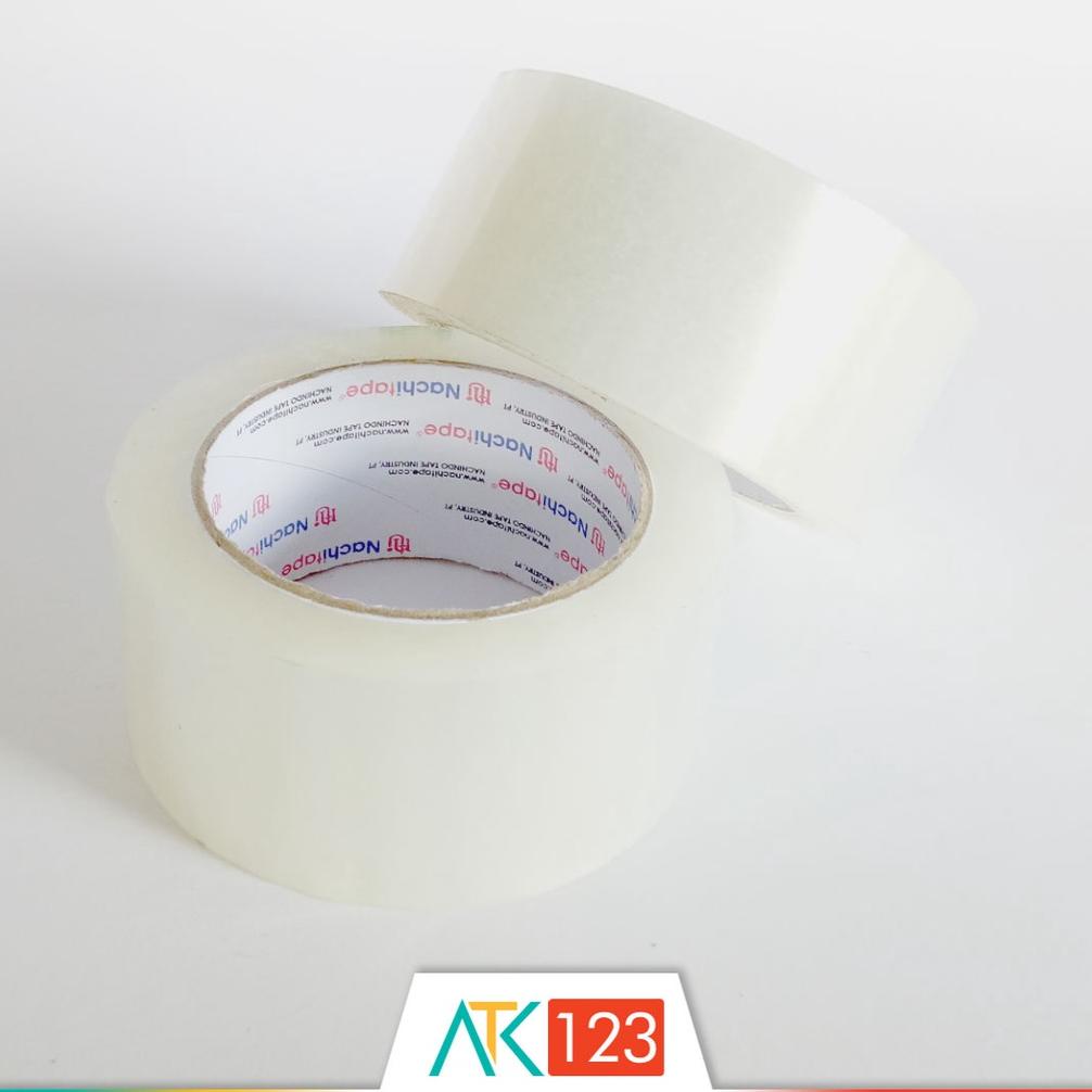 

[(BAYAR DITEMPAT) Lakban / Selotip / Isolasi Transparan / Bening / Adhesive / Packing OPP Tape 48 mm (2'') Nachi Tape