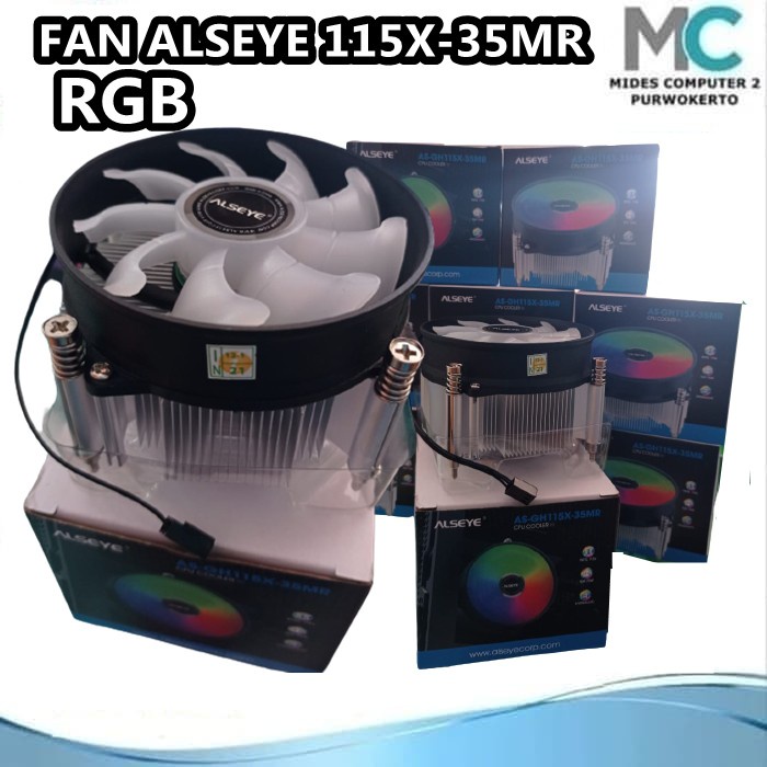 Fan Processor Auto RGB INTEL Alseye Airmax AS-GH115X-35MR