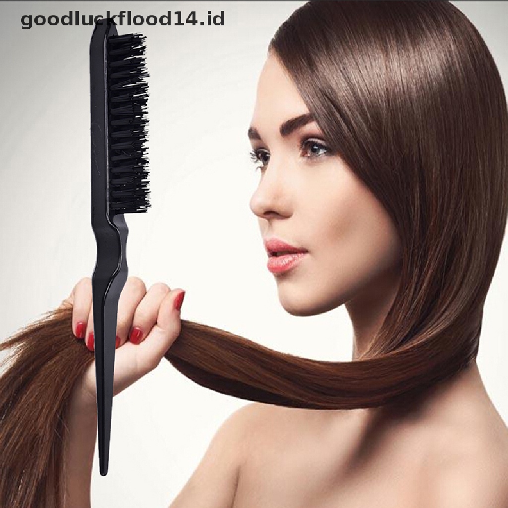 [OOID] 1Pc Hairdressing Brushes Teasing Back Combing Hair Brush Slim Line Styling Comb ID