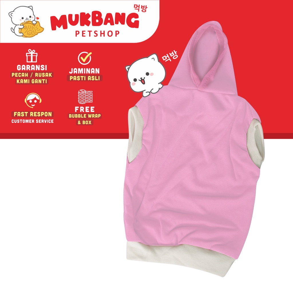 Baju Kucing Lucu Murah Aksesoris Hewan Hoodie Combed Size M