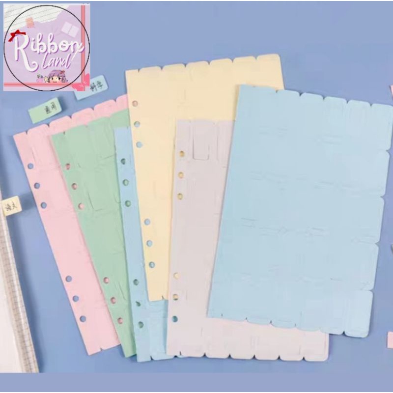 

Kertas Warna Pola Index Judul Halaman Binder A5 dan A6