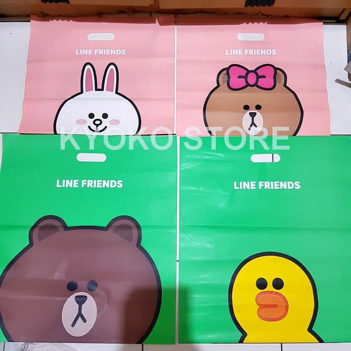 Plastic Bag Kantong Plastik Line Character Original LINE