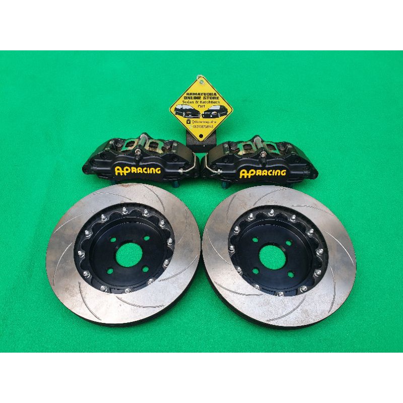 Big Brake Kit BBK AP Racing 4 Pot 300mm Yaris City Jazz Brio Civic Swift Vios