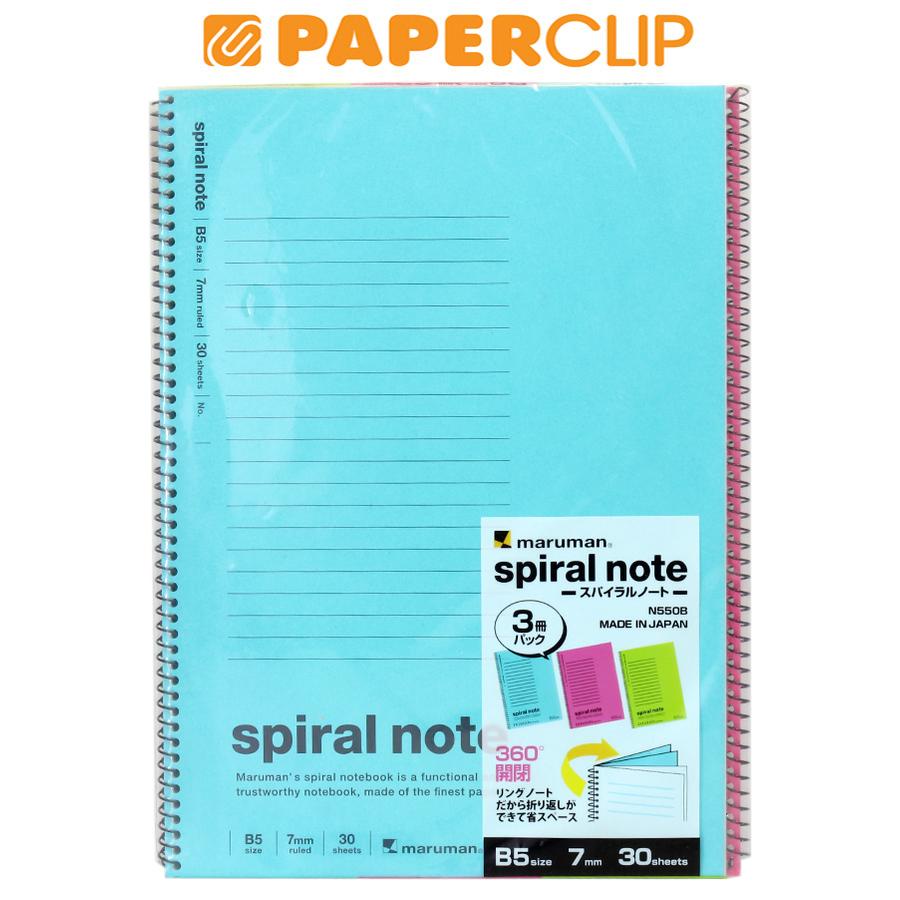

NOTEBOOK B5 MARUMAN SPIRAL NOTE N550B SET 3