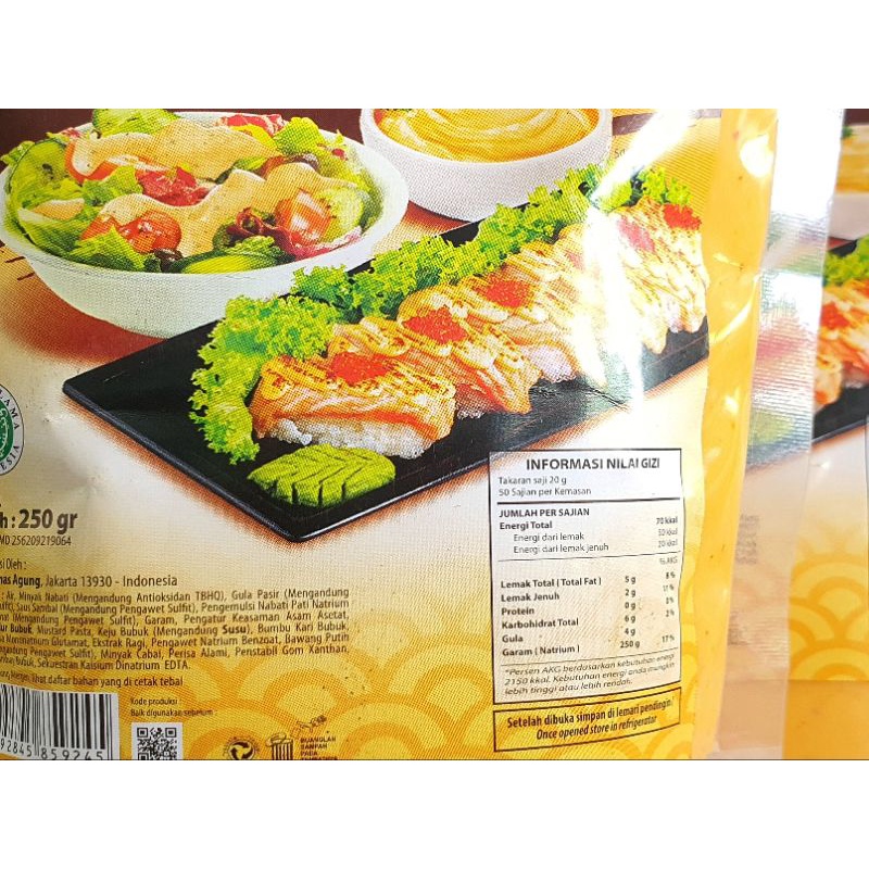 

ADY78 Prima Saus Mentai 250Gr / Mentai Sauce 250Gr / Saus Dressing Mentai 250Gr