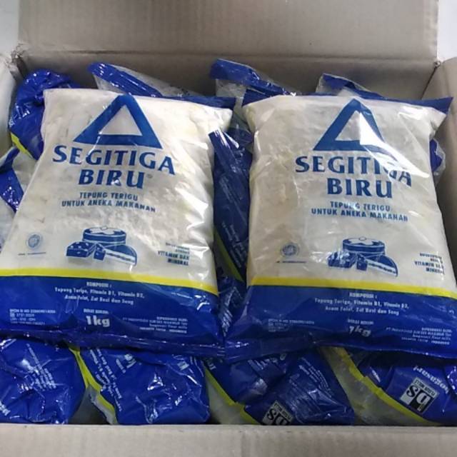 

Tepung segitiga biru kemasan 1Kg