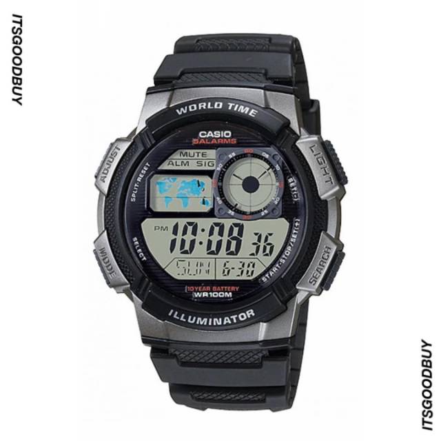 

Casio Standard AE1000W1BVDF Grey/Black