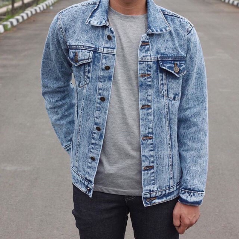 Jaket Jeans Pria Keren / Jaket Denim Pria Distro Termurah