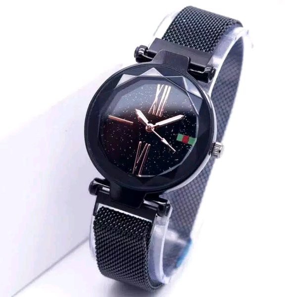 SALE Jam Tangan Wanita Fashion Magnet Hitam Elegant
