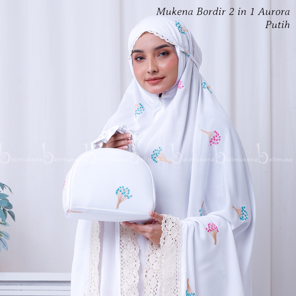 Mukena Dewasa Rayon Bordir 2in1 Aurora