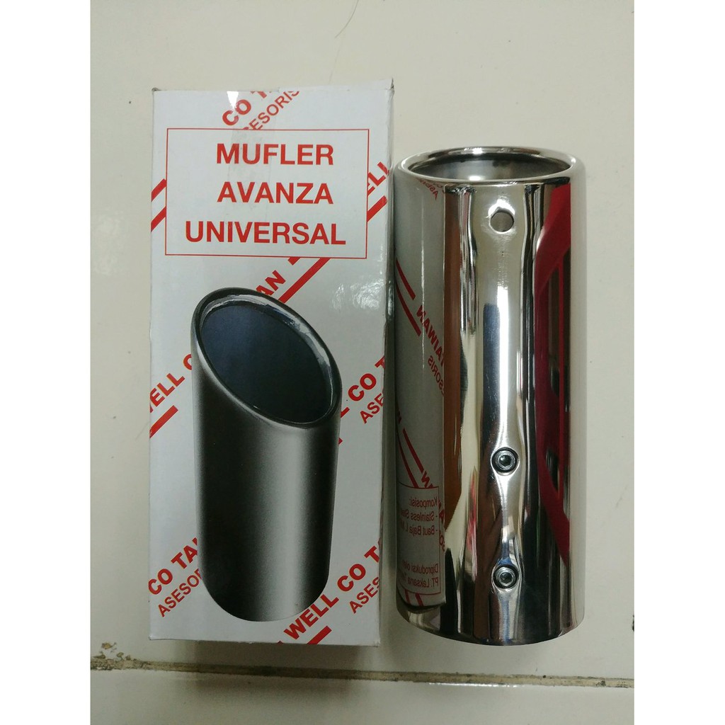 muffler BUNTUT ujung knalpot MOBIL TOYOTA avanza / XENIA 2004 sampai 2022 2005 2006 2007 2008 2009 2010 2011 model orisinil