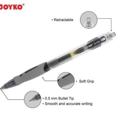 

Paling Irit Pulpen / Bolpen Gel Pen (Pena Jel) Joyko GP-265 Q Gel